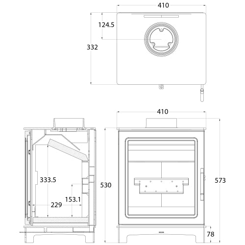 Mi-Fire Skiddaw Wood Burning Stove 5Kw