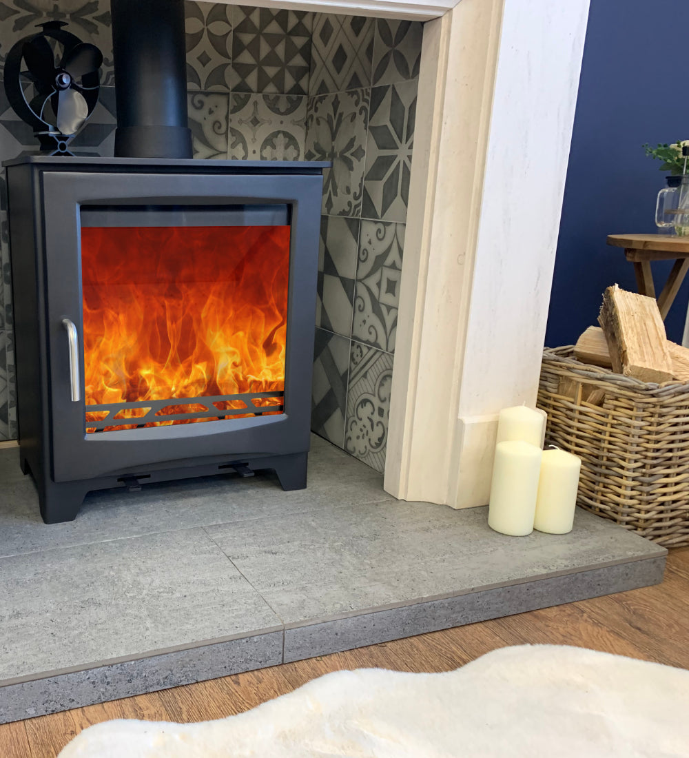 Woodford Didsbury Wide Wood Burning Stove 5Kw