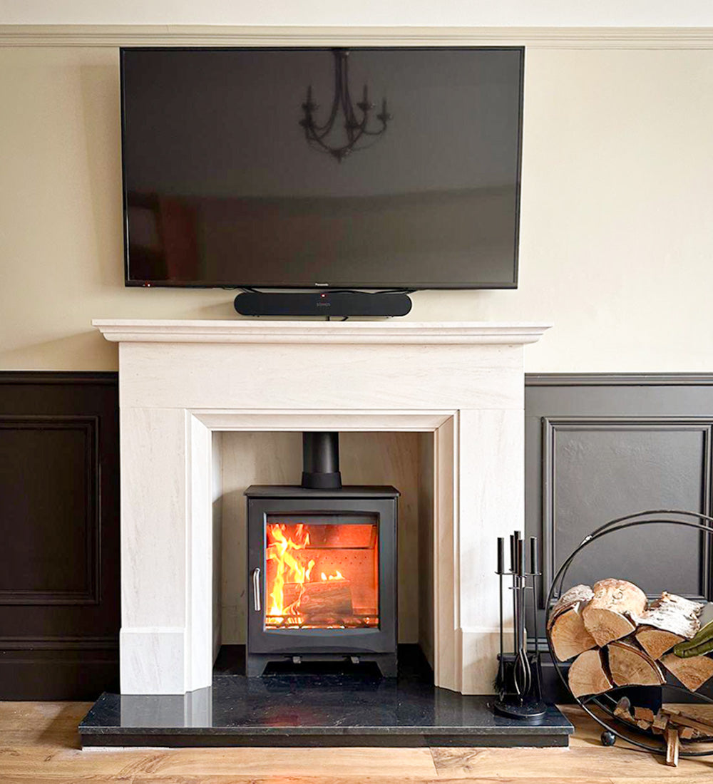 Woodford Didsbury Wide Wood Burning Stove 5Kw