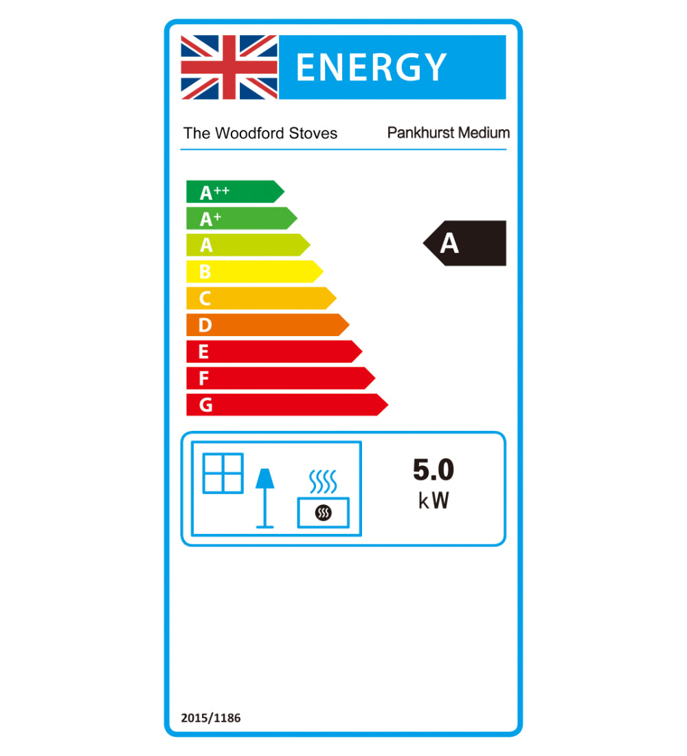 Woodford Pankhurst Wood Burning Stove 5Kw