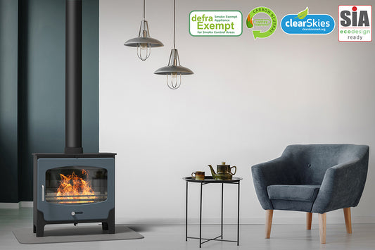 Saltfire ST-X Wide Wood Burning only Stove 5Kw