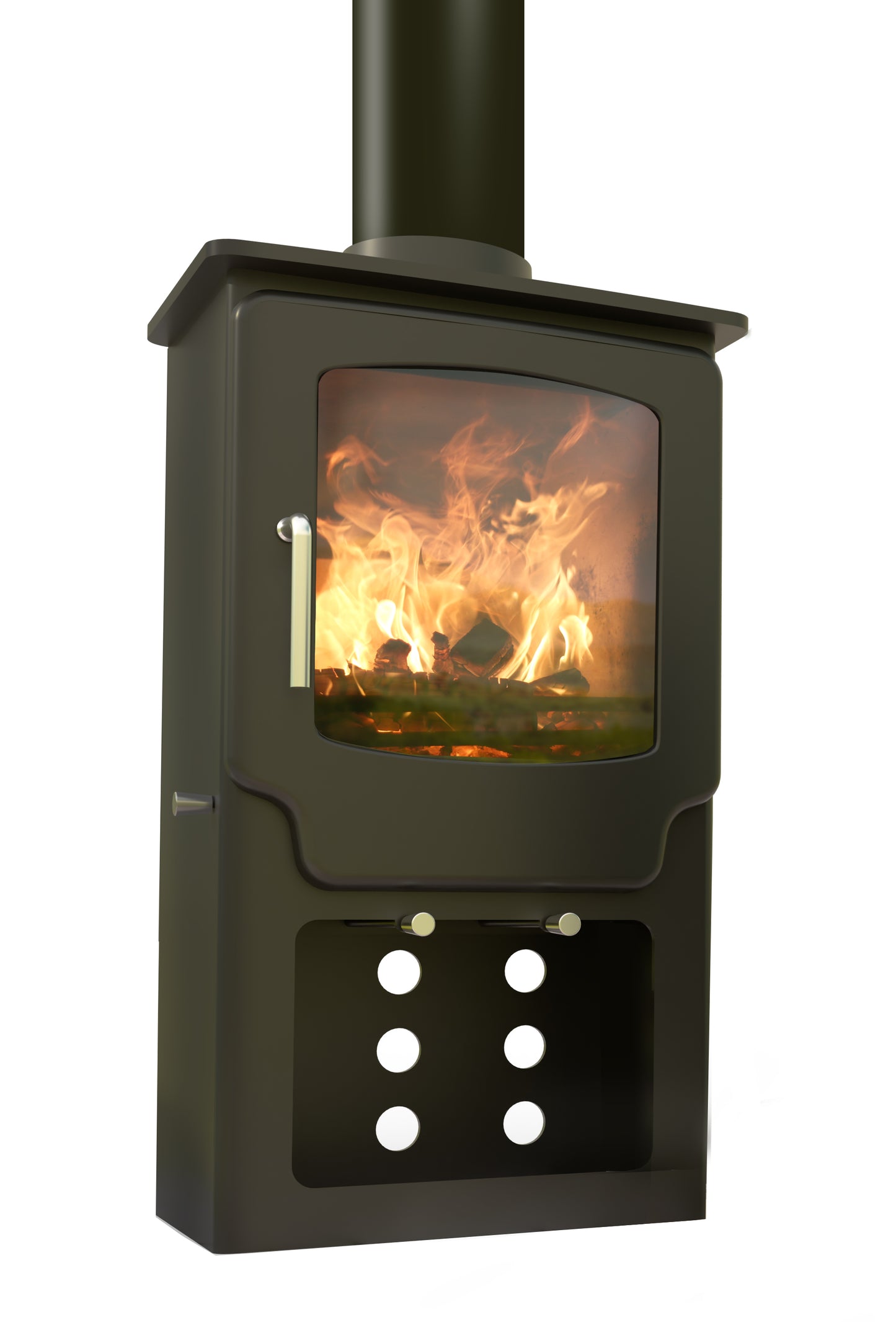 Saltfire Scout Tall Multi Fuel and Wood Burning Stove 4.3Kw