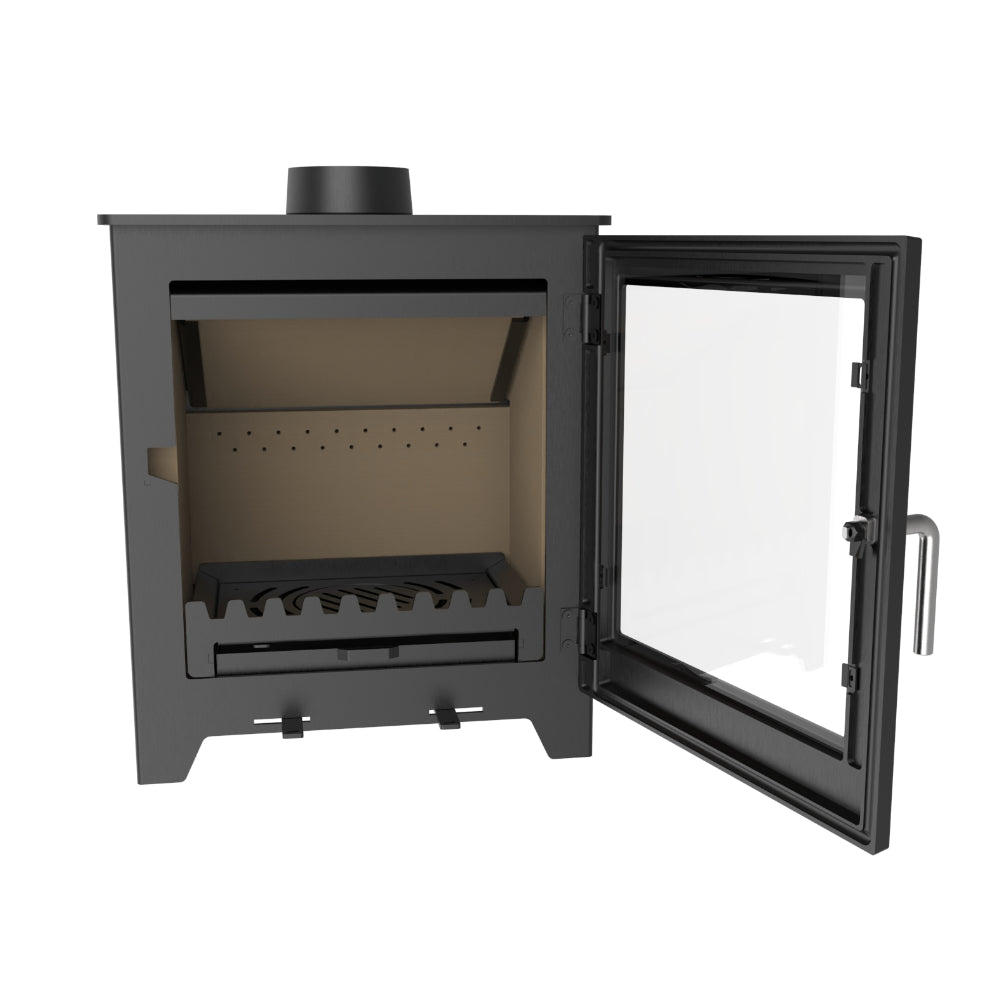 Woodford Didsbury Wide Multi Fuel and Wood Burning Stove 5Kw