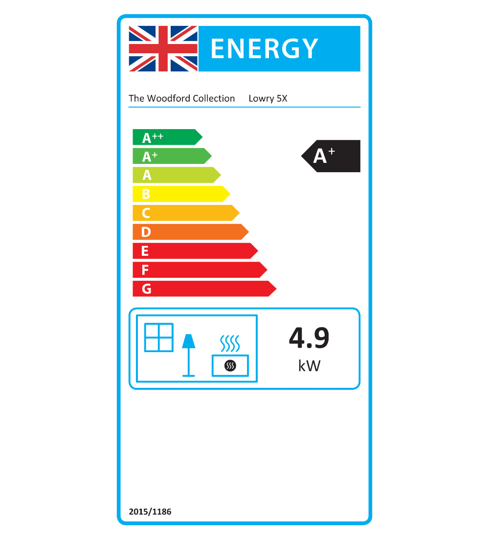 Woodford Lowry 5X Multi Fuel and Wood Burning Stove 5Kw