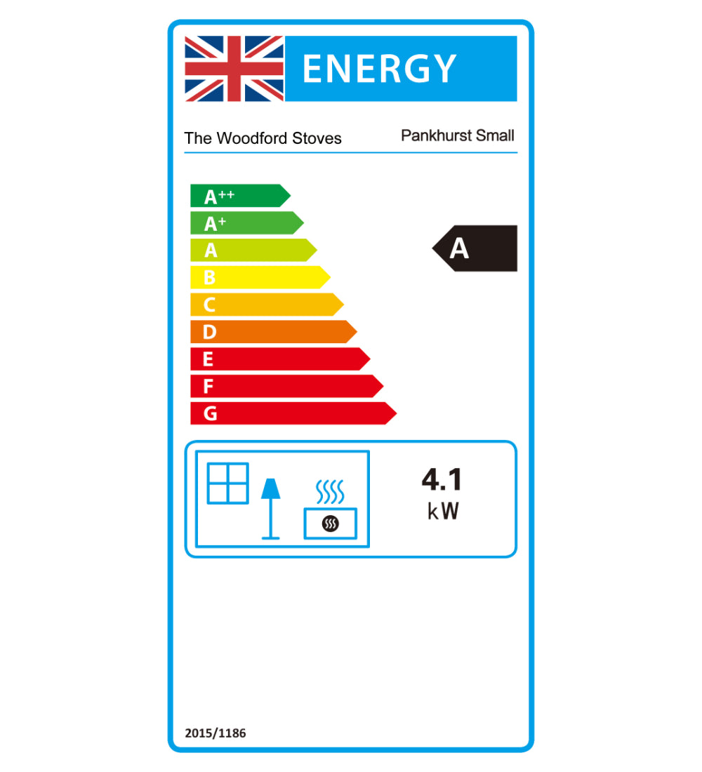 Woodford Pankhurst Wood Burning Stove 4.1Kw