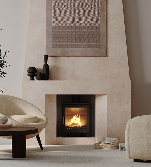 Woodford Didsbury Wide Multi Fuel and Wood Burning Stove 5Kw